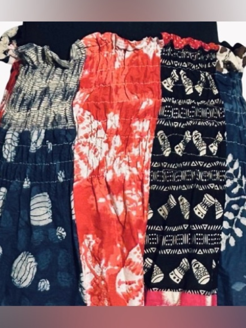 100% Cotton JACKPOT Colorful Patchwork Harem Pants Boho Bohemian Yoga Medium - Picture 5 of 15